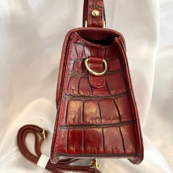 CHIARA FERRETTI RED "ALLIGATOR" FINE LEATHER BAG NEW - Picture 5 of 10